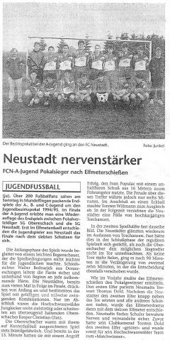 1994/95 A-Jugend SG Pokalsieger